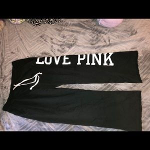 PINK Victoria Secret black sweatpants